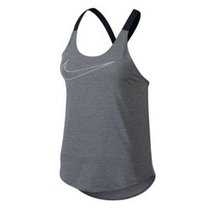 Nike women’s workout tank top shirt dri fit gray
